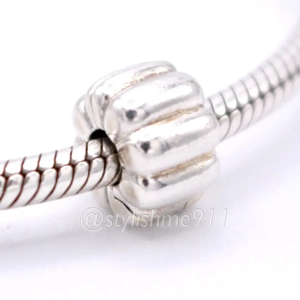 Authentic PANDORA Ribbed Abstract Clip Charm - 790163 - Picture 2 of 13